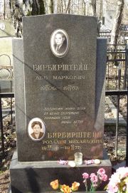 Бирбирштейн Лев Маркович, Москва, Востряковское кладбище